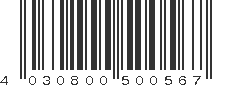 EAN 4030800500567