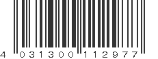 EAN 4031300112977