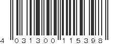 EAN 4031300115398