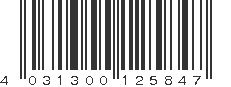 EAN 4031300125847