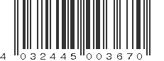 EAN 4032445003670