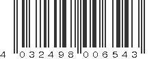 EAN 4032498006543