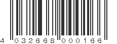 EAN 4032668000166
