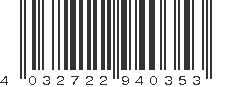 EAN 4032722940353