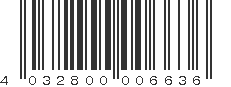 EAN 4032800006636