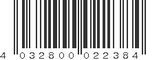 EAN 4032800022384