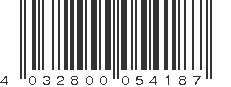 EAN 4032800054187