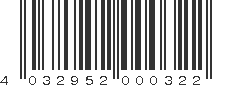 EAN 4032952000322