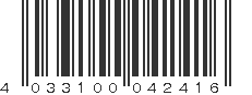 EAN 4033100042416