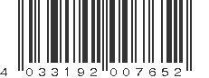 EAN 4033192007652