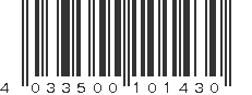 EAN 4033500101430