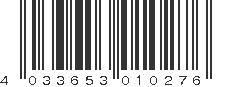 EAN 4033653010276