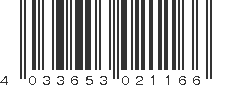 EAN 4033653021166