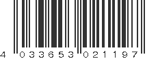 EAN 4033653021197