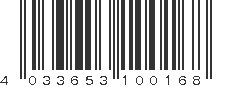 EAN 4033653100168