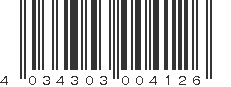 EAN 4034303004126