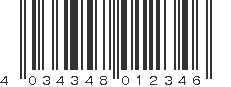 EAN 4034348012346