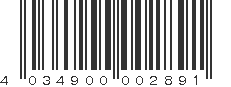 EAN 4034900002891