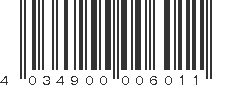 EAN 4034900006011