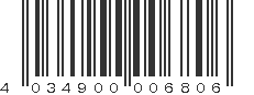 EAN 4034900006806