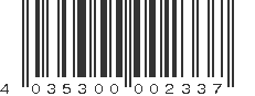 EAN 4035300002337