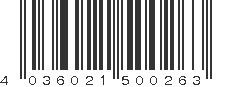EAN 4036021500263