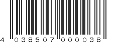 EAN 4038507000038