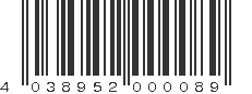 EAN 4038952000089