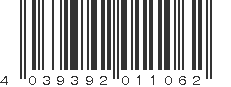 EAN 4039392011062