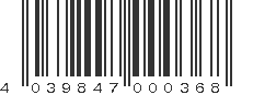 EAN 4039847000368