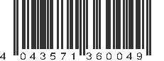 EAN 4043571360049