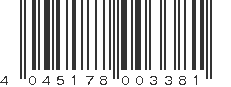 EAN 4045178003381