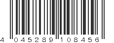 EAN 4045289108456