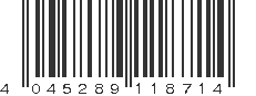 EAN 4045289118714