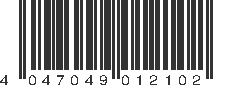 EAN 4047049012102