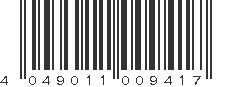 EAN 4049011009417