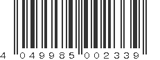 EAN 4049985002339