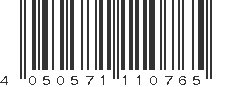 EAN 4050571110765