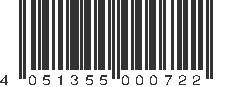 EAN 4051355000722