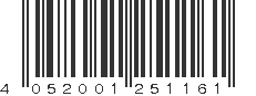 EAN 4052001251161