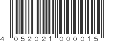 EAN 4052021000015