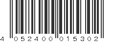 EAN 4052400015302