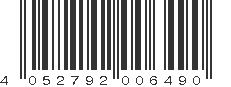 EAN 4052792006490