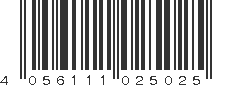 EAN 4056111025025