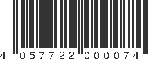 EAN 4057722000074