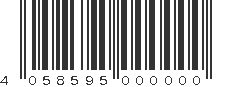 EAN 4058595000000