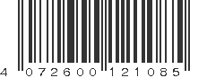 EAN 4072600121085