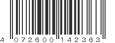 EAN 4072600142363