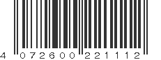 EAN 4072600221112