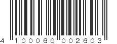 EAN 4100060002603